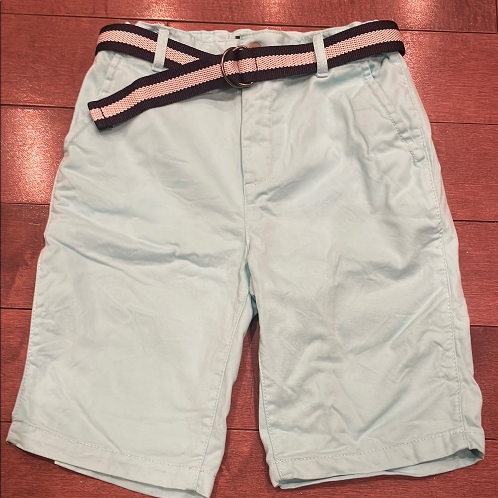 Boy’s Blue Chino Shorts with Belt